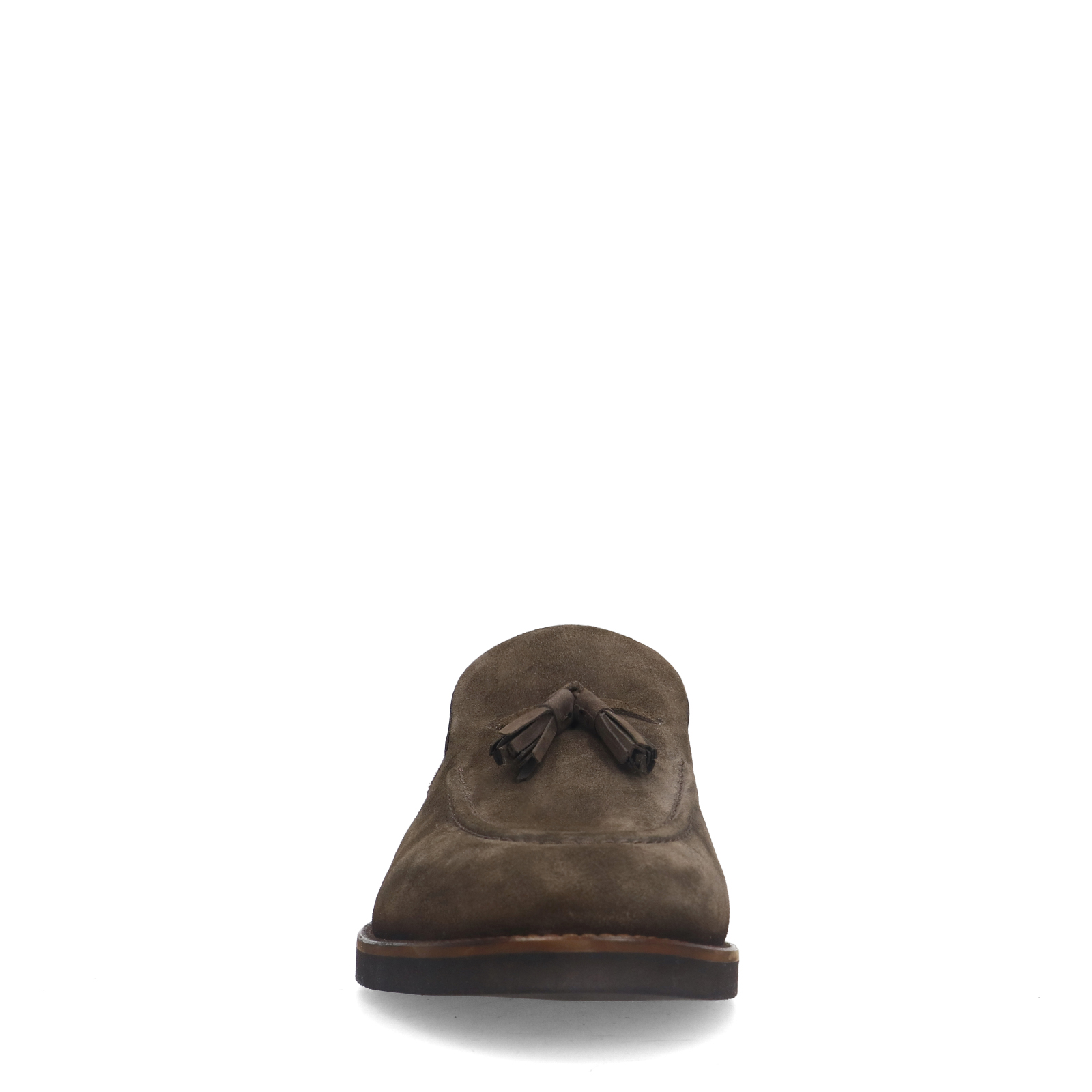 Bruine suède loafers
