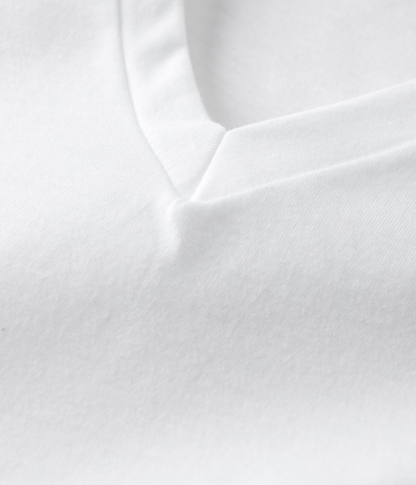 Tee-shirt LE DROIT col V en coton Femme