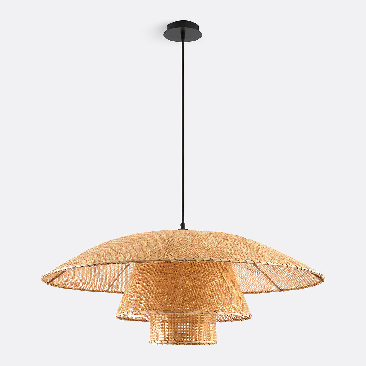 LA REDOUTE INTERIEURS<br>Luminária pendente de rattan Ø80 cm, Lola