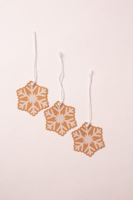 Snowflake Tags - Pack Of 6