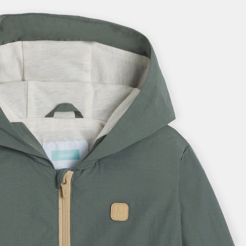 Veste coupe-vent zippée vert bébé garçon Vert