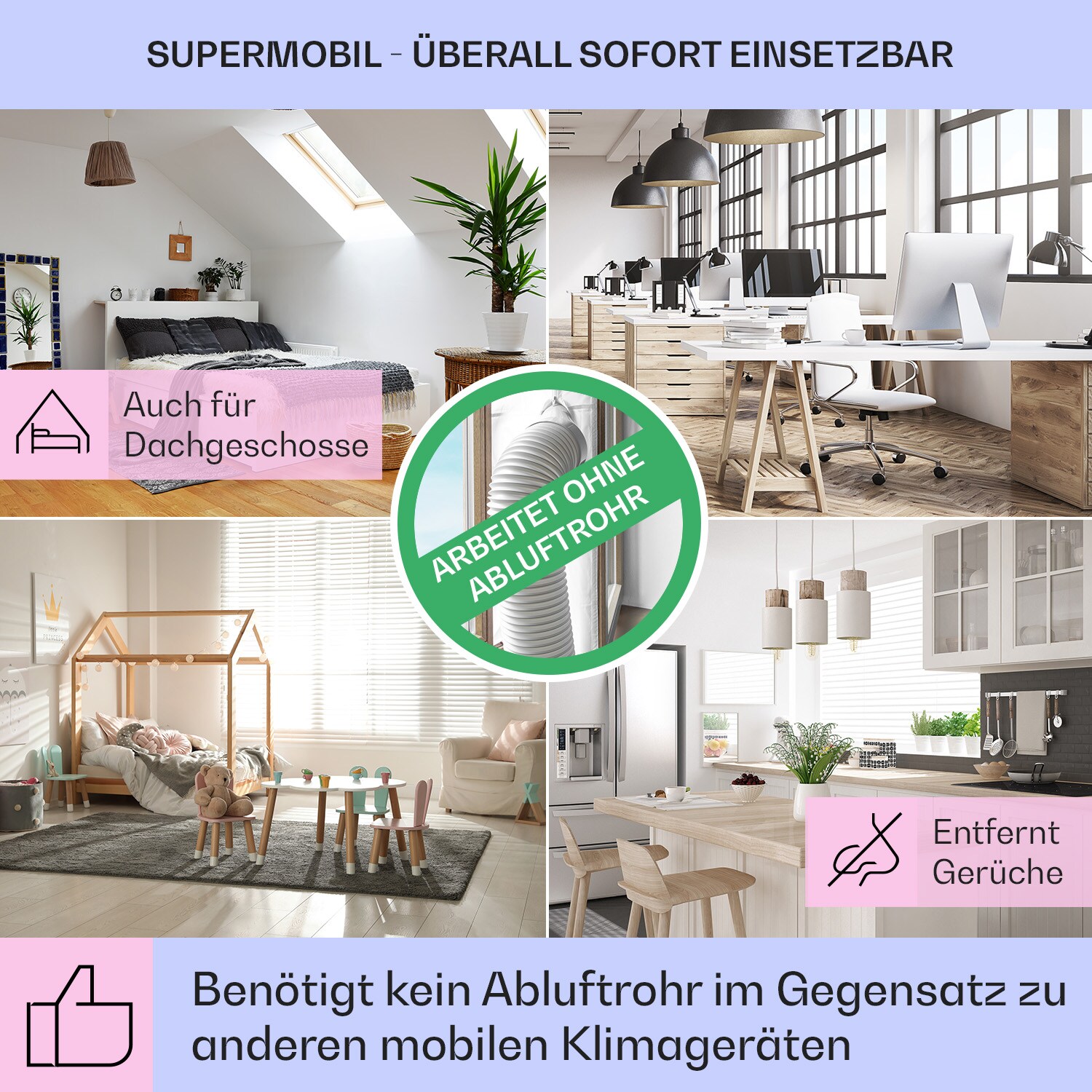 Skyscraper Ice Smart 4-in-1 Luftkühler & Ventilator WiFi 210m³/h Fernbedienung