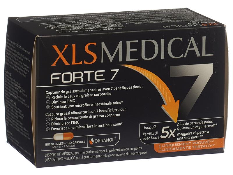 XL-S MEDICAL XLS Medical Forte 7 180 Kapseln Hilft, den Körperfettanteil zu verringern