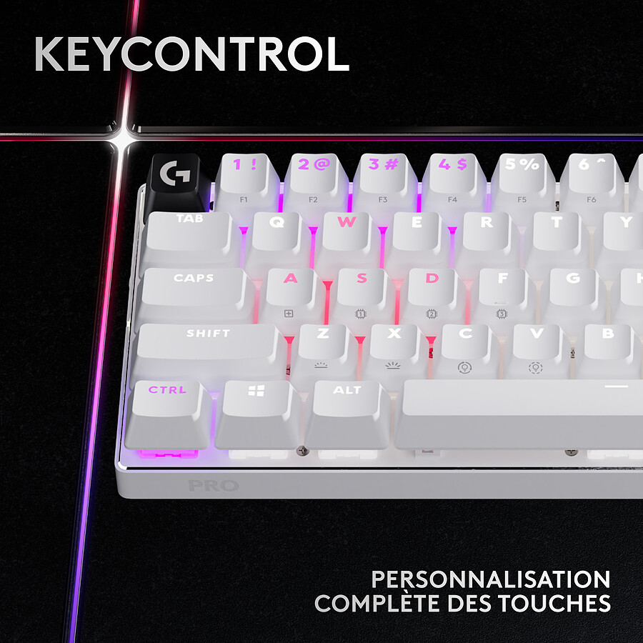 Logitech G Pro X 60 Lightspeed - Logitech GX Tactile - Blanc