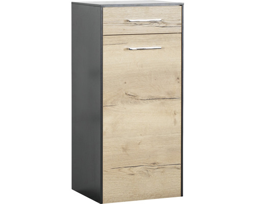 Highboard Marlin 3400 42 x 90,4 cm antraciet eiken links