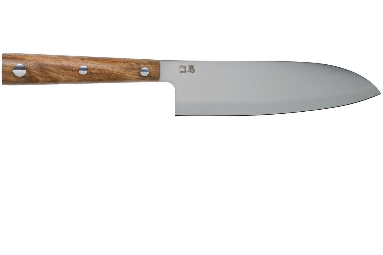 Due Cigni Hakucho santoku 16,5 cm, olijfhout