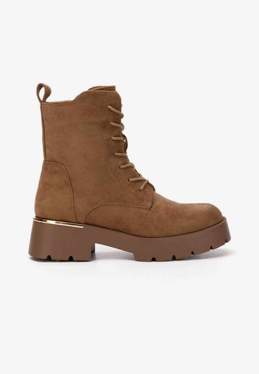 Bottines à lacets femme brunes Maxine V2