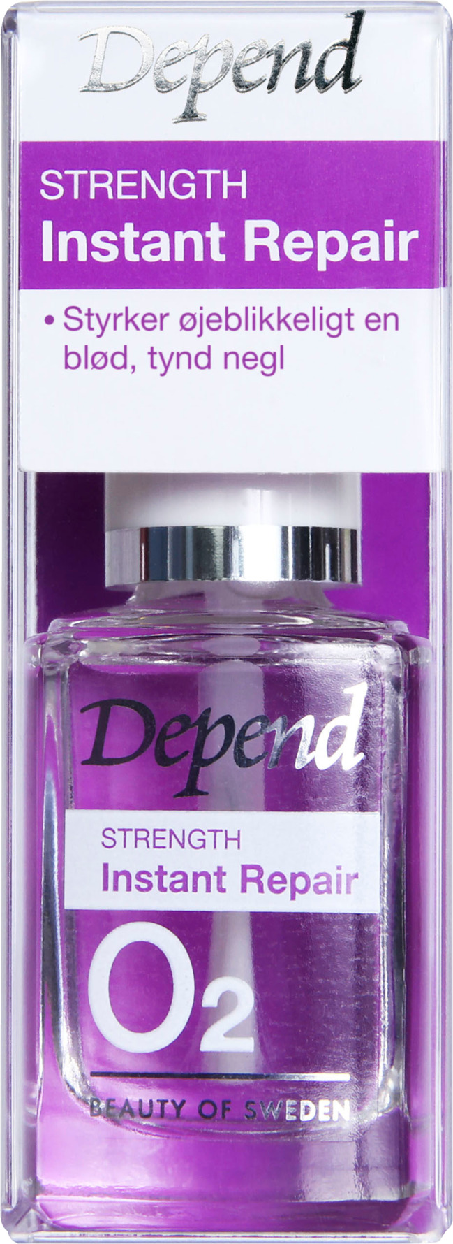 Depend O2 Neglepleje Strength Instant Repair