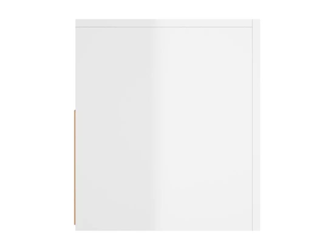 Meuble TV avec lumières LED blanc brillant 120x35x40 cm