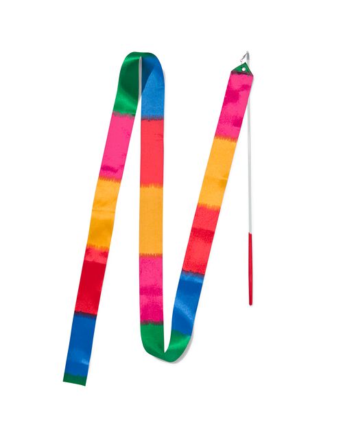 ruban de danse 175cm - arc-en-ciel