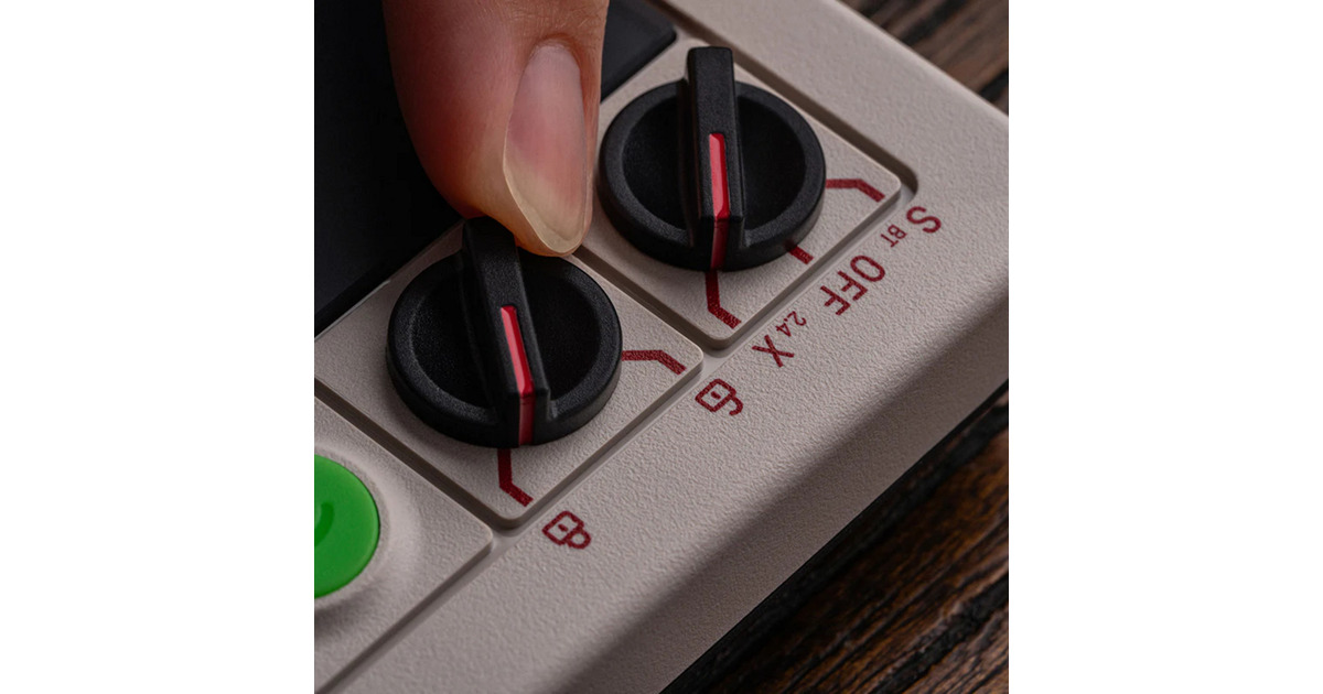 8BitDoArcade Controller  (Grijs/rood, 2.4 GHz / Bluetooth / USB, Nintendo Switch, Pc)