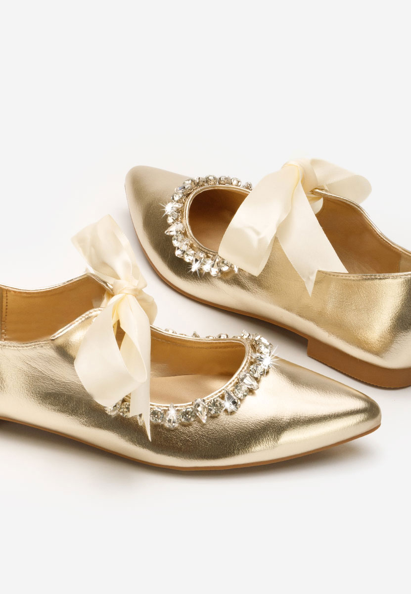 Ballerines élégantes dorées Lucille