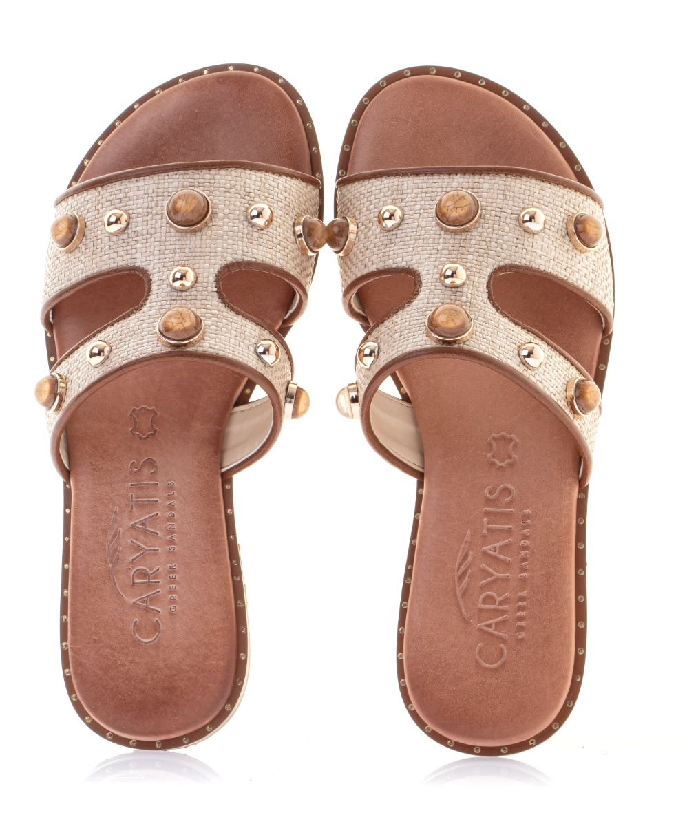 Caryatis Leather Sandals