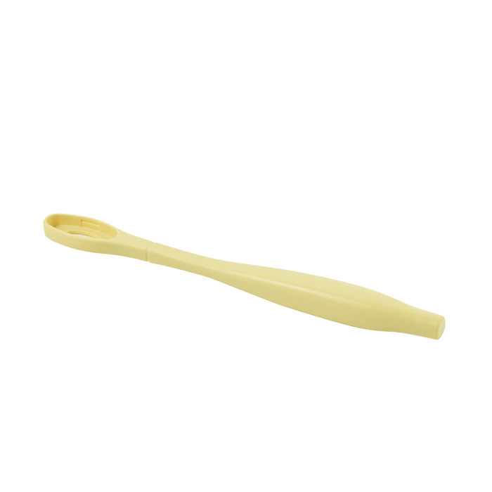 Kit enfant manche jaune + 3 têtes de brosse à dents - Poils extra souples