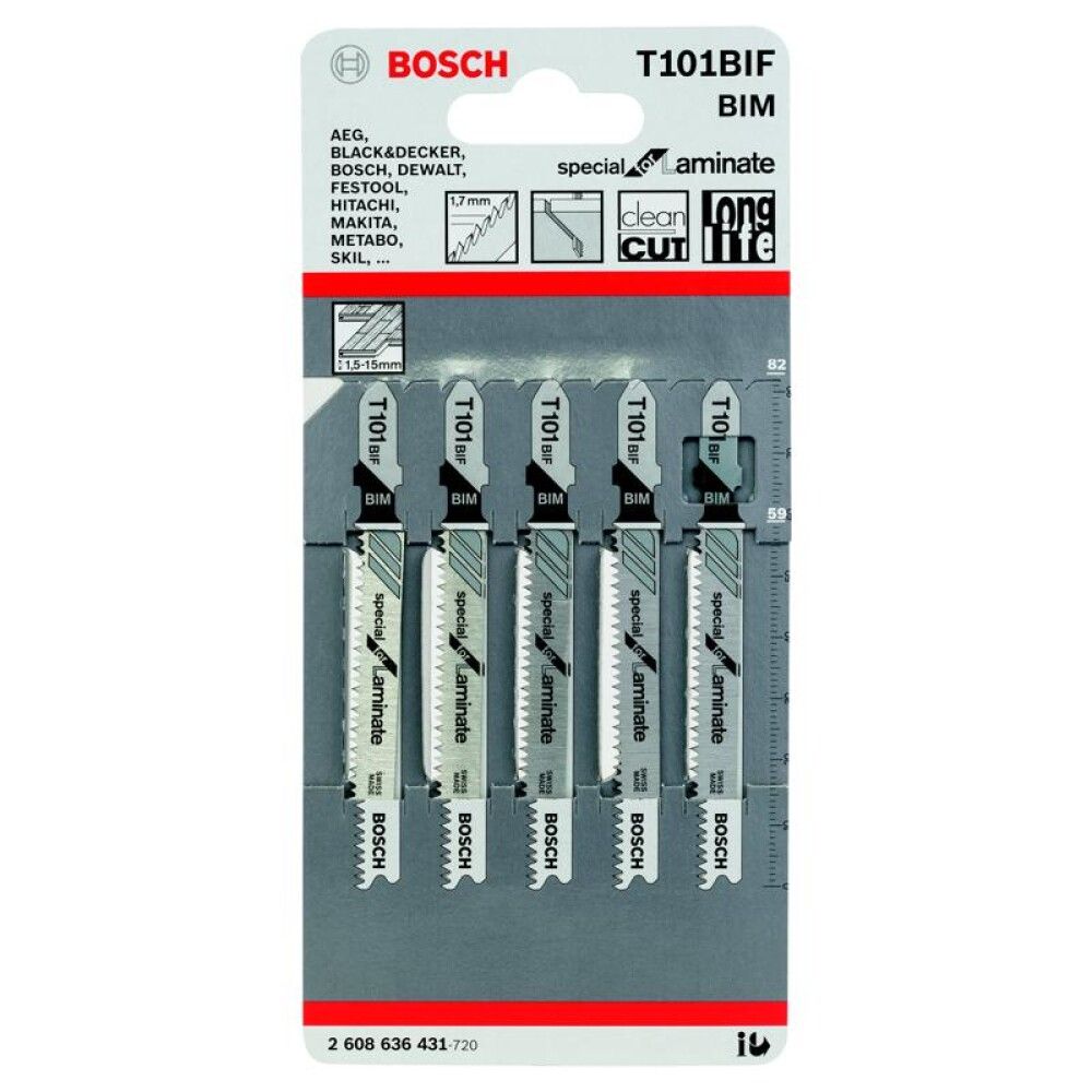 STIKKSAGBLAD BOSCHT101BIF LAMINAT A5