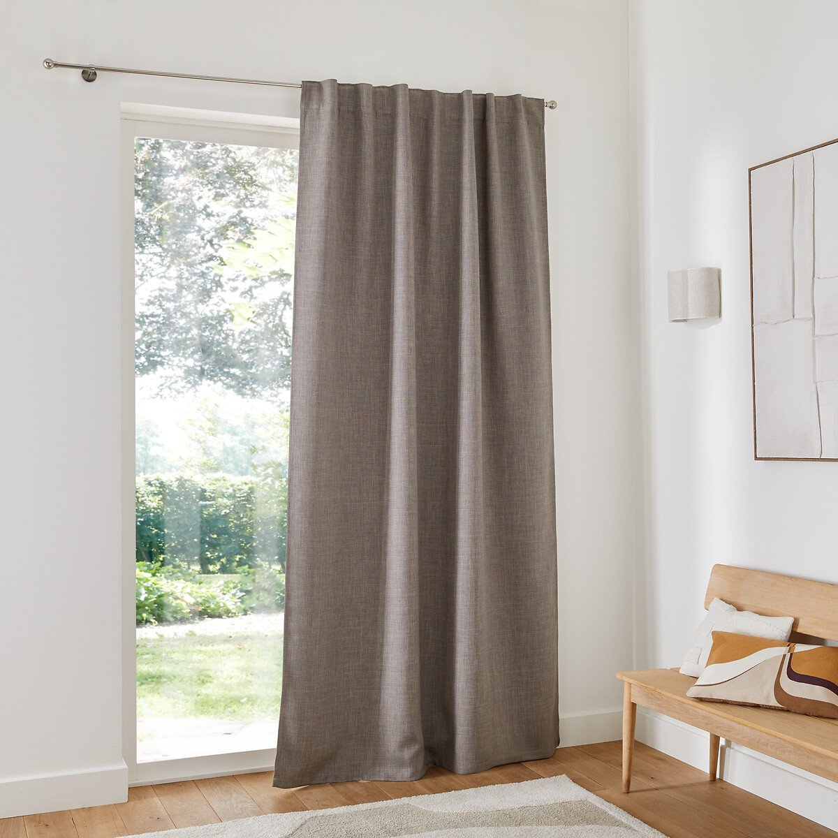LA REDOUTE INTERIEURS<br>Cortina blackout com laços ocultos Exurie