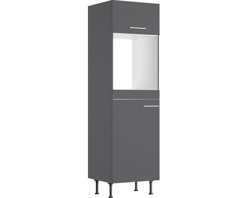 Optifit oven/koelkastbehuizing voor 88cm inbouwkoelkast Ingvar420 BxDxH 60x58,4x211,8 cm antraciet mat gedemonteerd scharnier omkeerbaar (links of rechts te monteren)