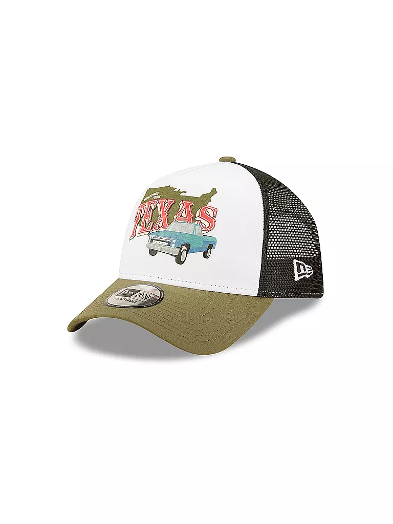NEW ERA Kappe US STATE WORDMARK TRUCKER olive