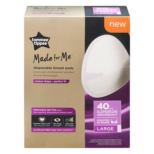 Coussinets d'Allaitement Jetables x40 Taille L - TOMMEE TIPPEE