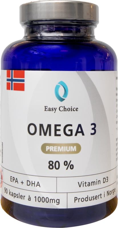 Easy Choice Omega 3 Premium 80% 90 kapsler