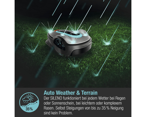 GARDENA smart SILENO life 750 m² robotmaaierset met LONA-functie - Compatibel met SMART HOME van hornbach
