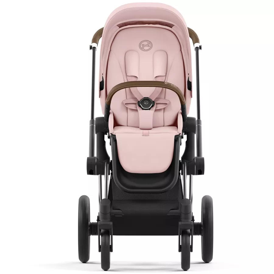 cybex PLATINUM Kombikinderwagen New Priam Chrome Brown Peach Pink