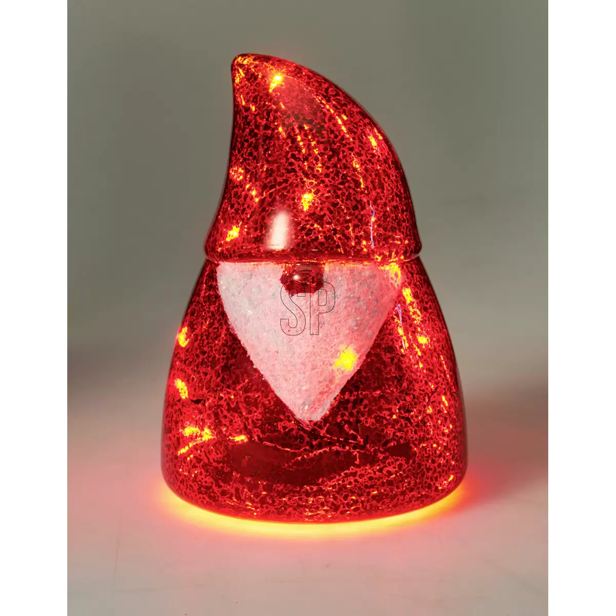 Weihnachtsmann LED Glaslampe coffee,rot,weiss