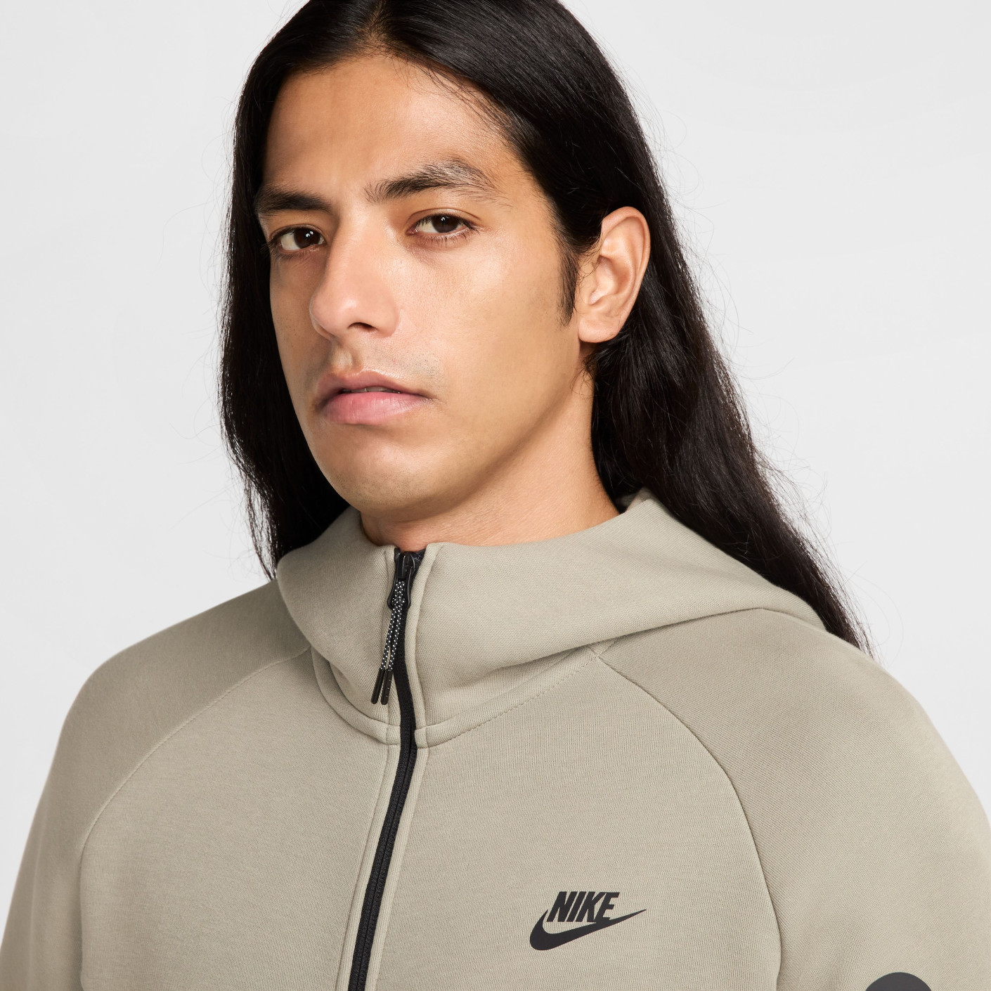 Nike Tech Fleece Sportswear Trainingspak Grijsgroen Zwart