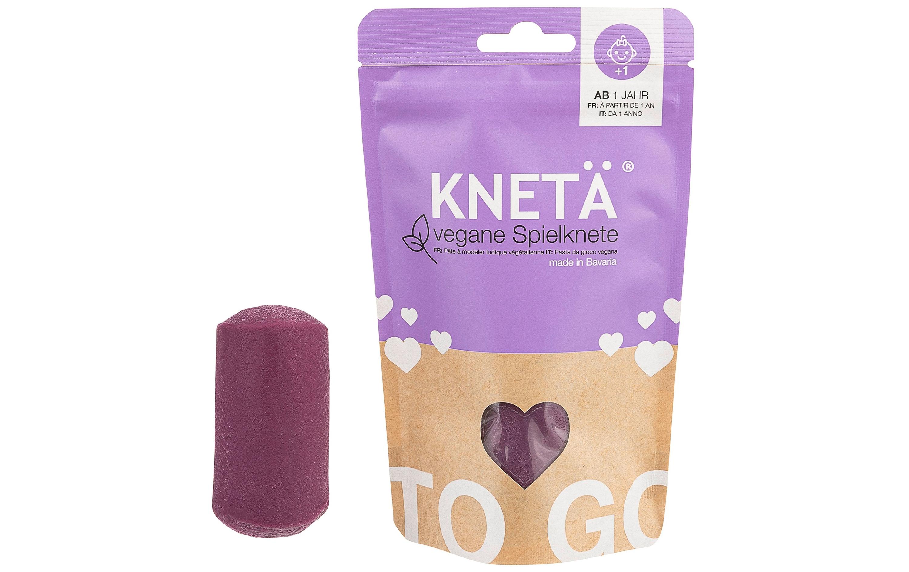 Vegane Spielknete Flieder 100 gSoftknete in wiederverschliessbarer Verpackung