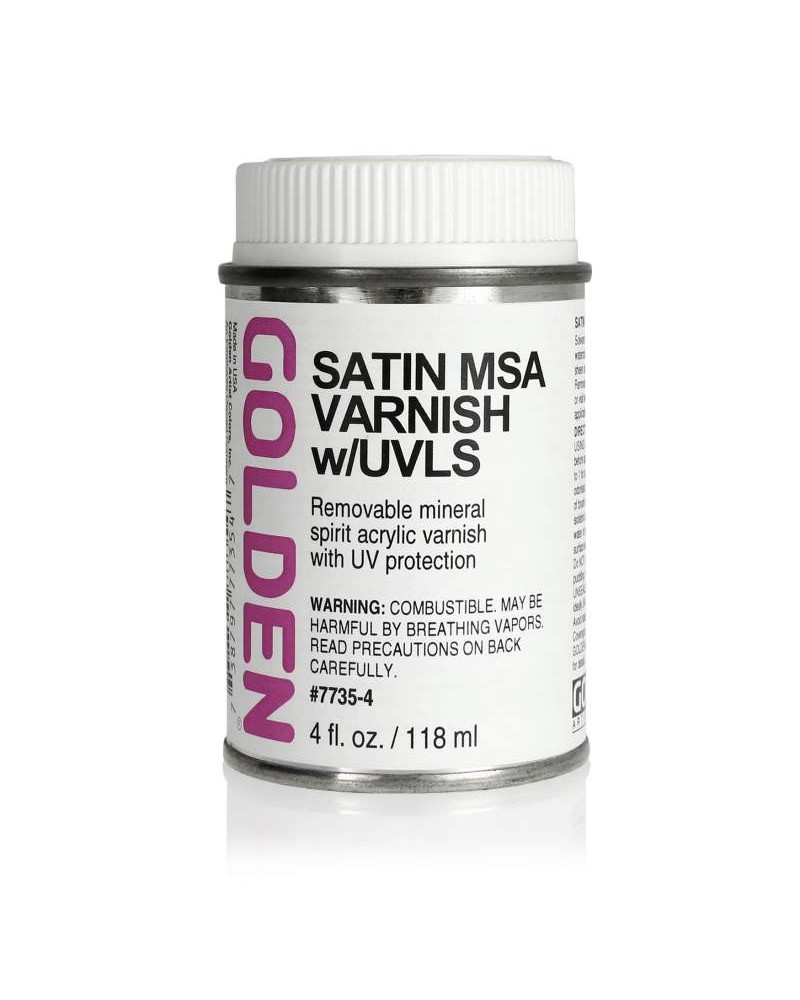 (satine) Vernis MSA avec UVLS Golden - 119ml