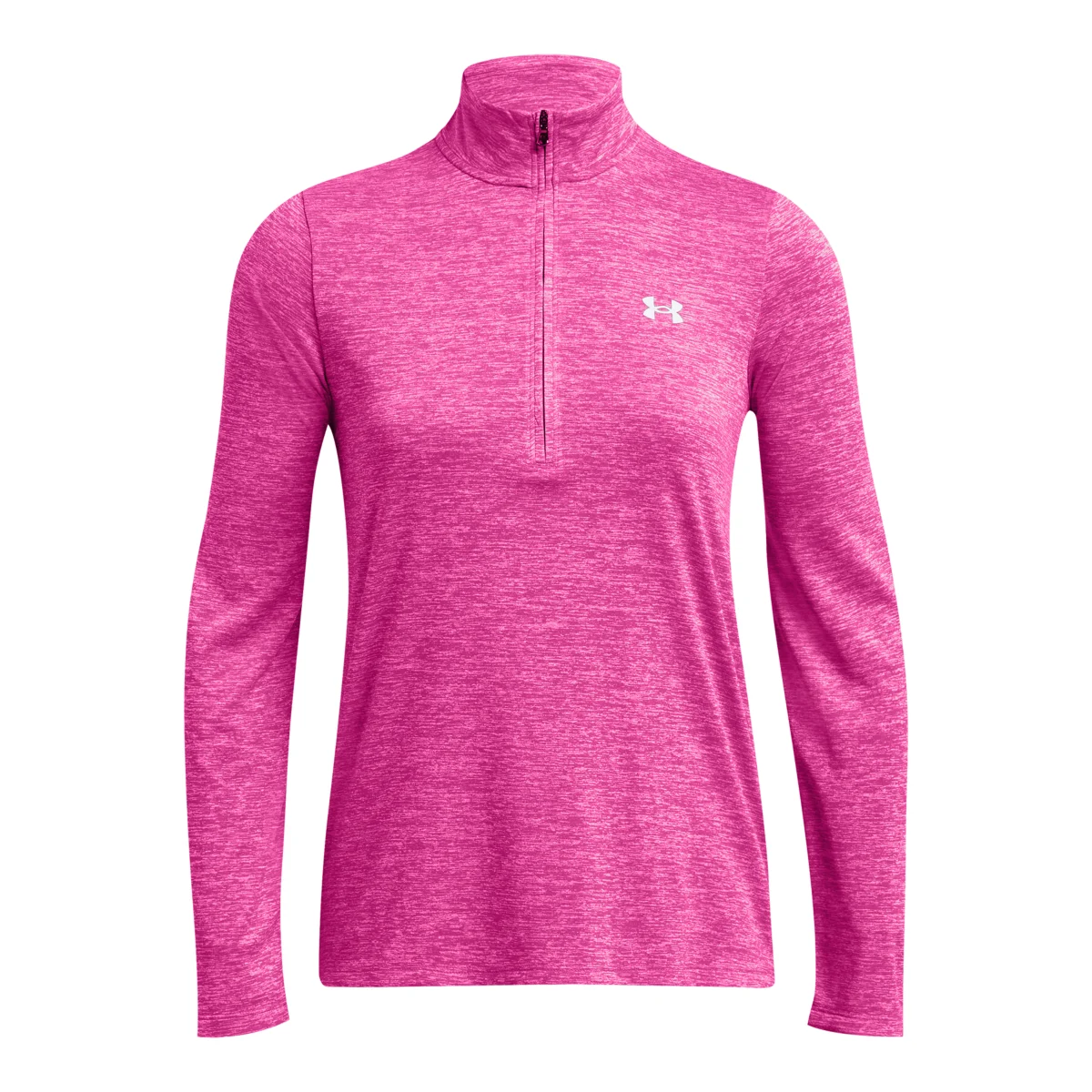 Under Armour Tech 1\2 Zip- Twist Rebel Pink