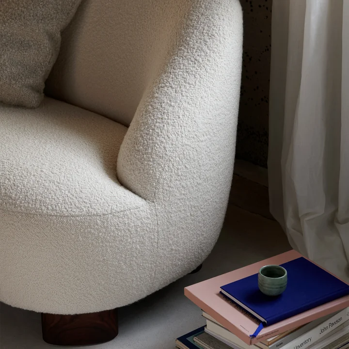 &Tradition - Margas LC3 2-Sitzer Sofa, Eiche geölt / elfenbein (Karakorum 001)