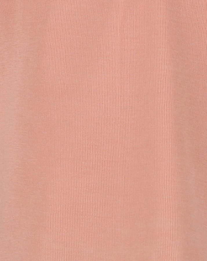 T-Shirt WOLLE RÜSCHEN mit Seide in lachsrosa