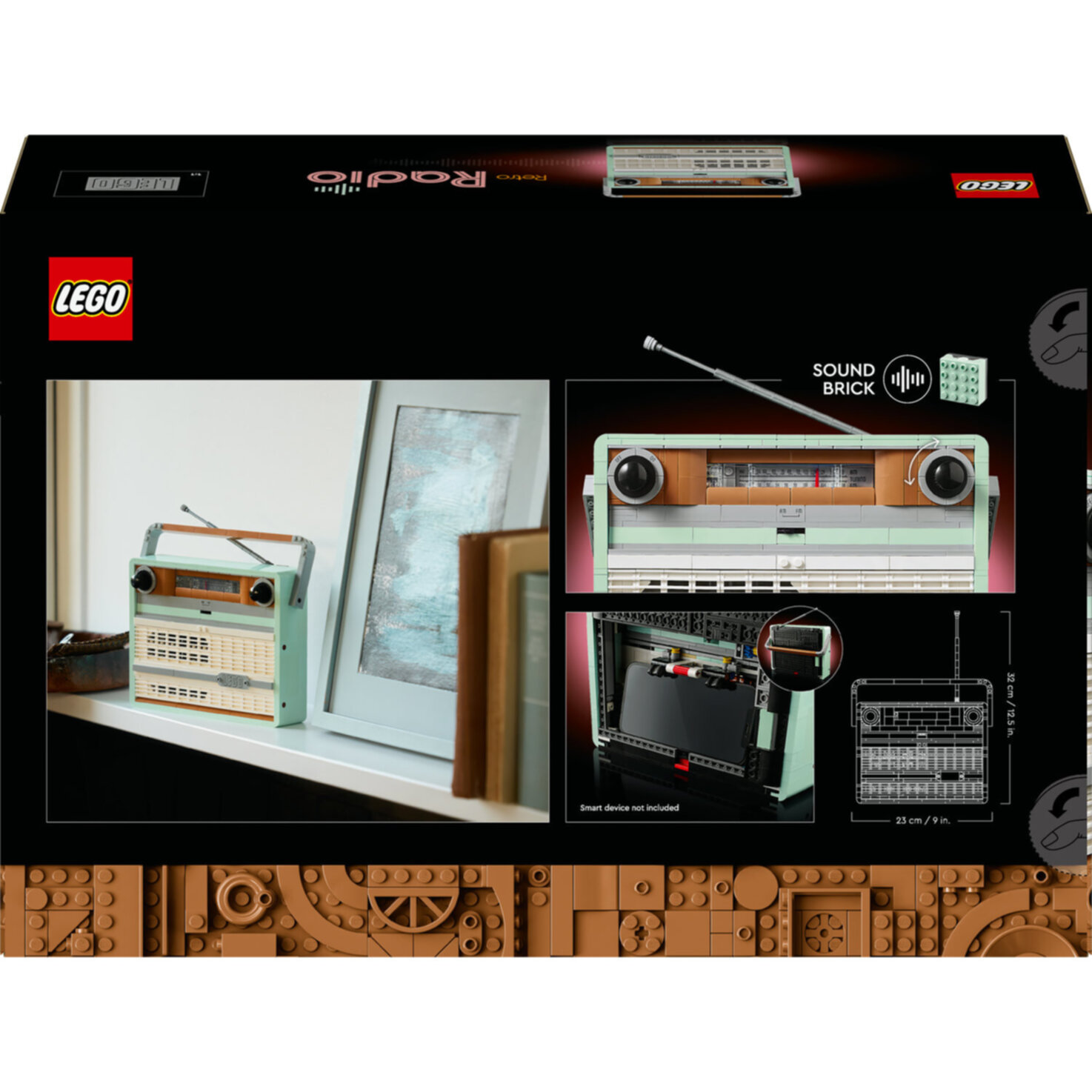 LEGO® Icons Retro Radio Music Home Decor Building Set 10334