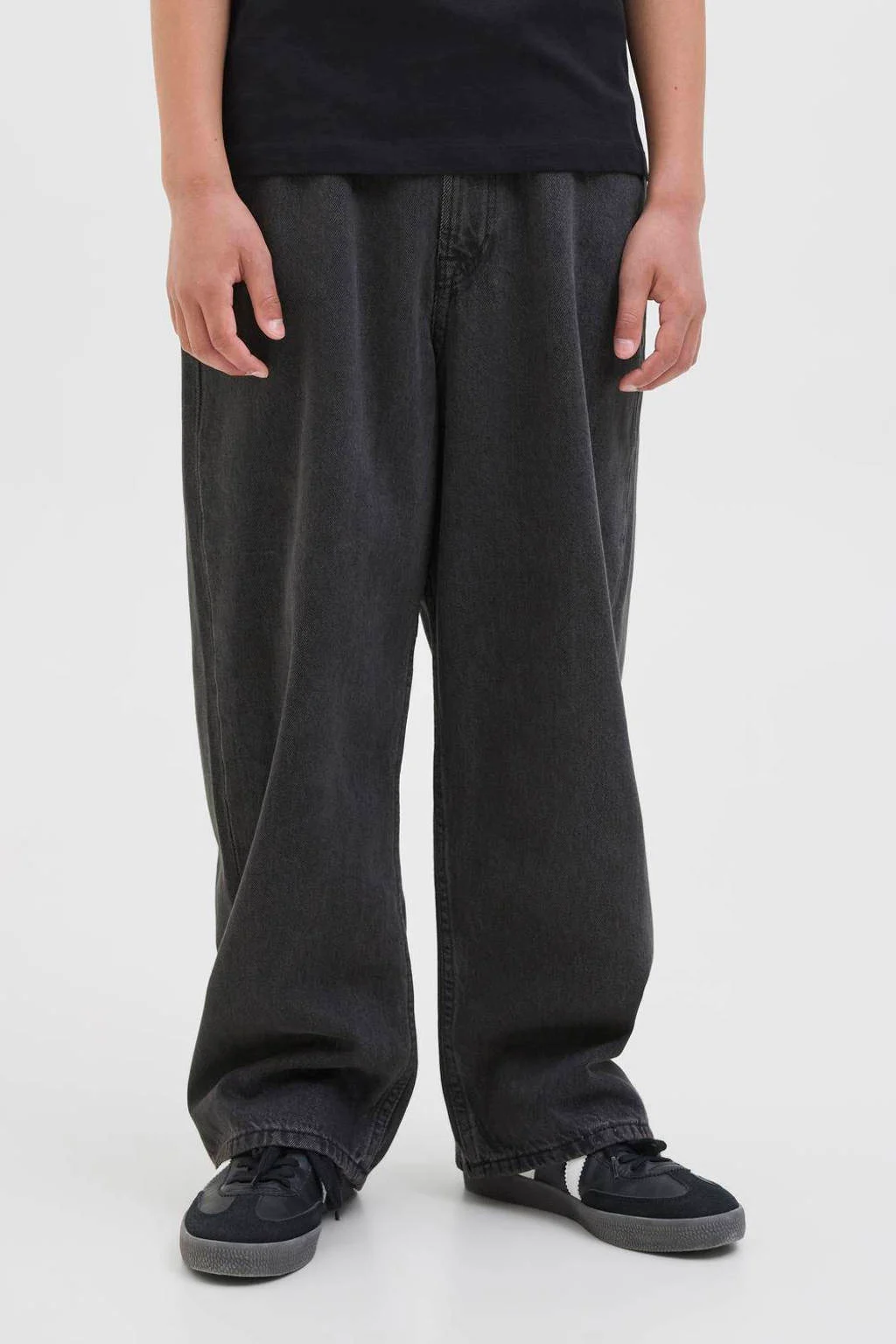 JACK & JONES JUNIOR high waist extra baggy jeans black denim