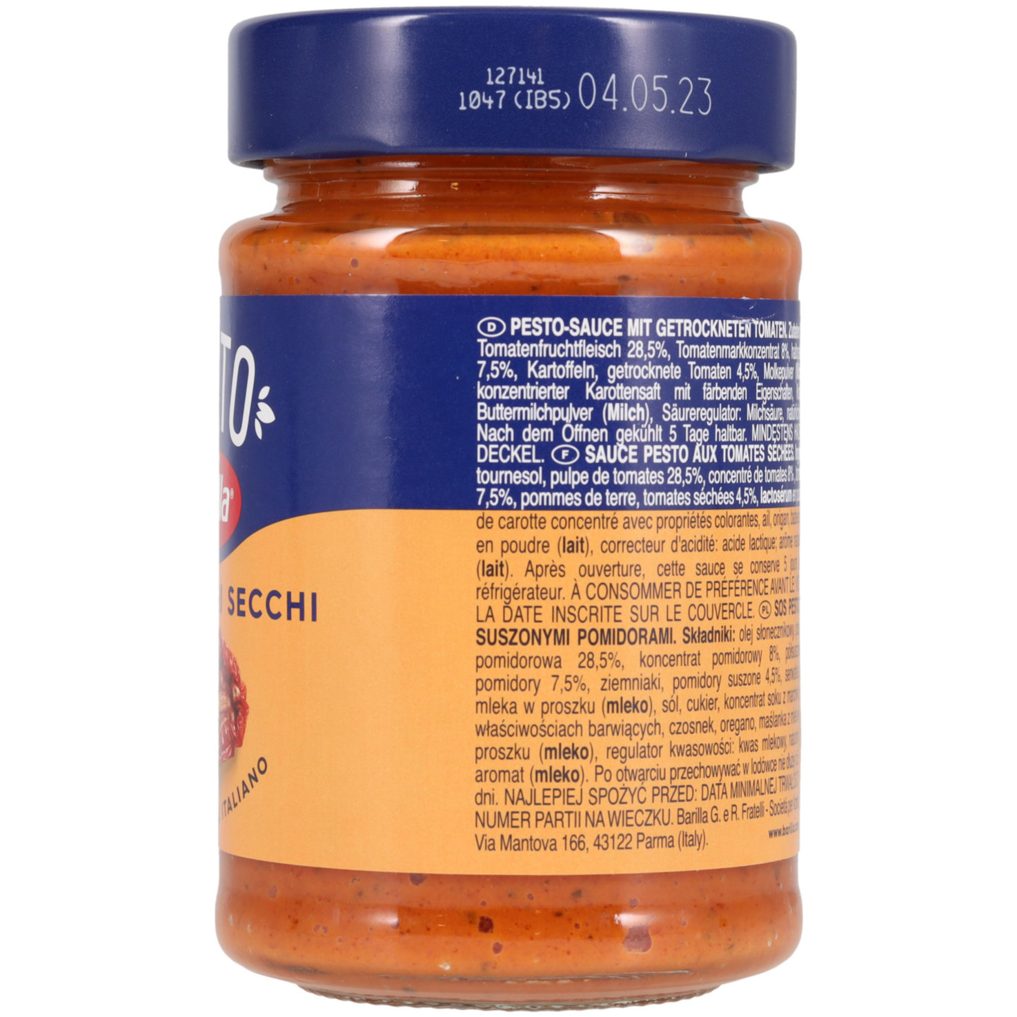 Barilla Pesto mit getrockneten Tomaten