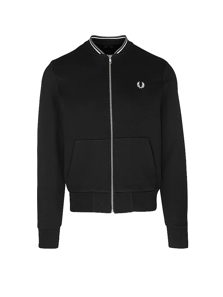 FRED PERRY Sweatjacke schwarz
