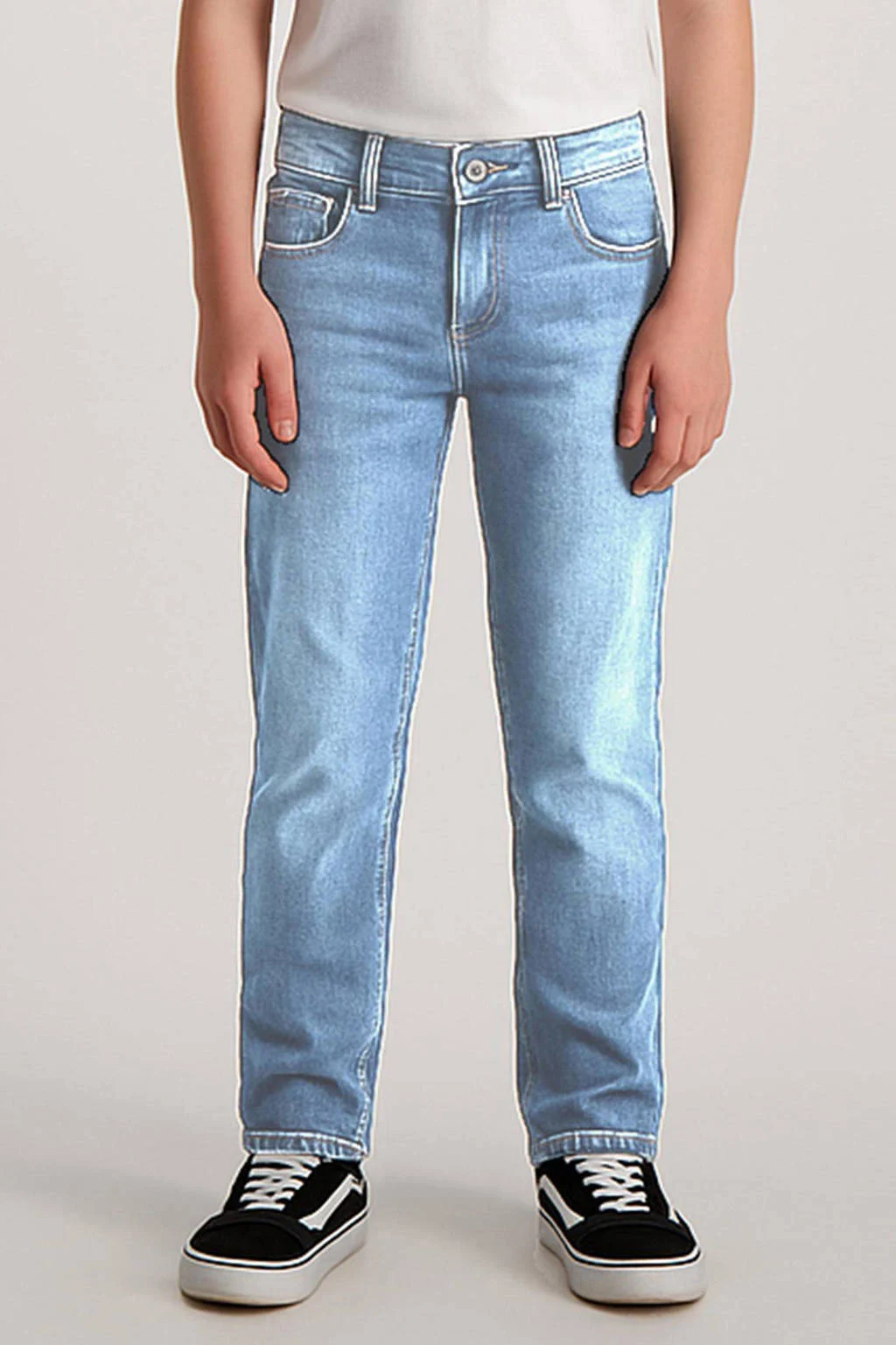 Cars waist regular fit jeans medium blue denim