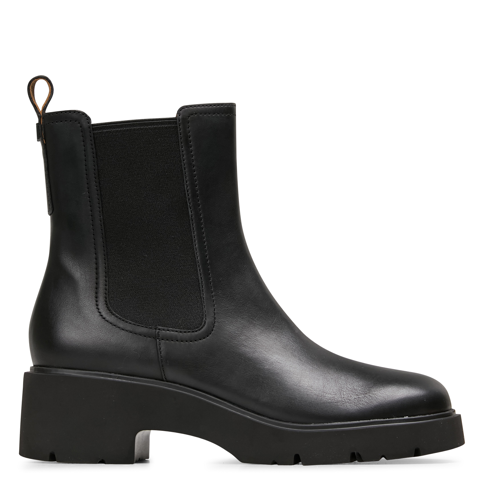 MILAH - Bottines en cuir mélangé | Noir