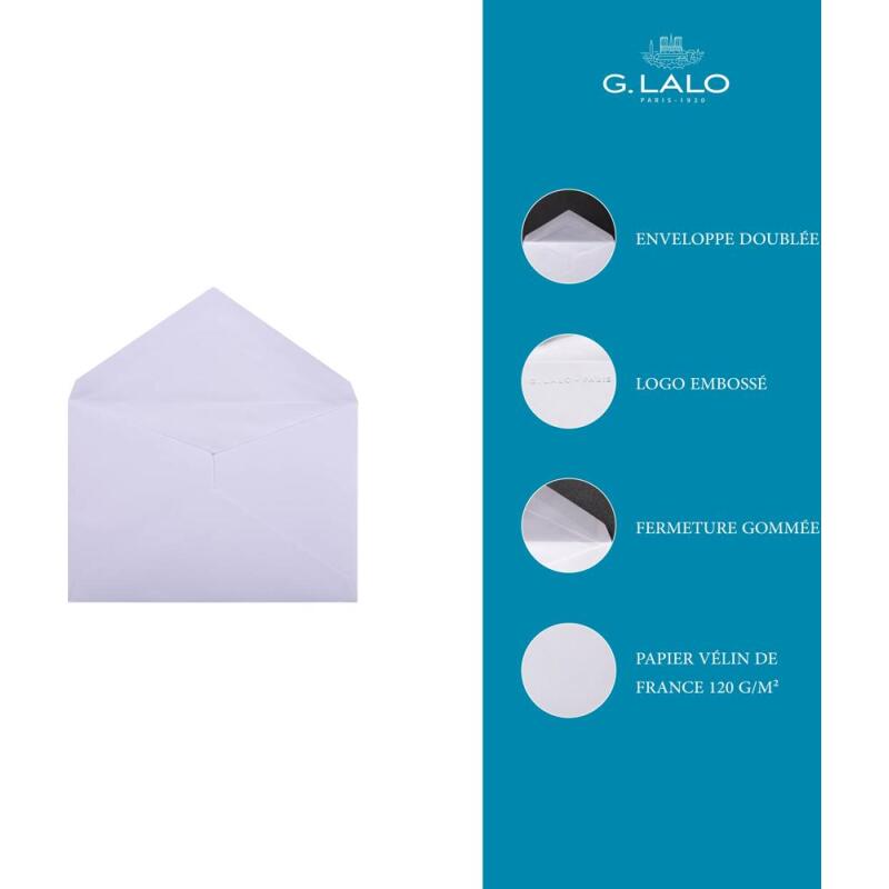 25 enveloppes C6(114x162mm) Diploma doublées gommées - extra blanc