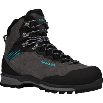 Testware Lowa Cadin II GTX Mid Bergschuhe Anthrazit / Aquamarin Damen