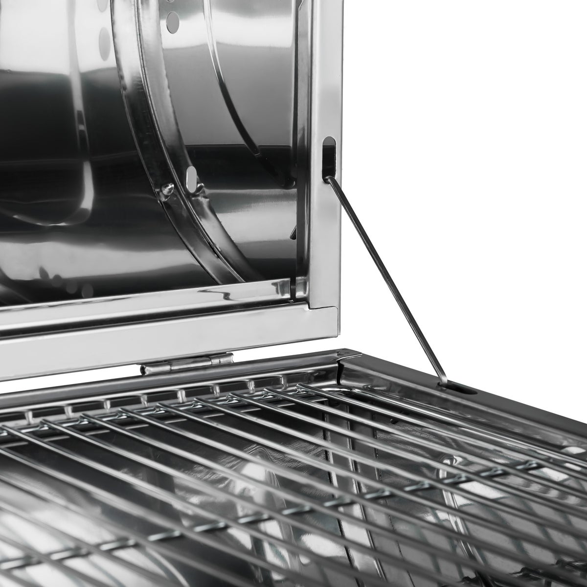 tectake opvouwbare grill met dubbel grilloppervlak 42 x 25 x 35 cm