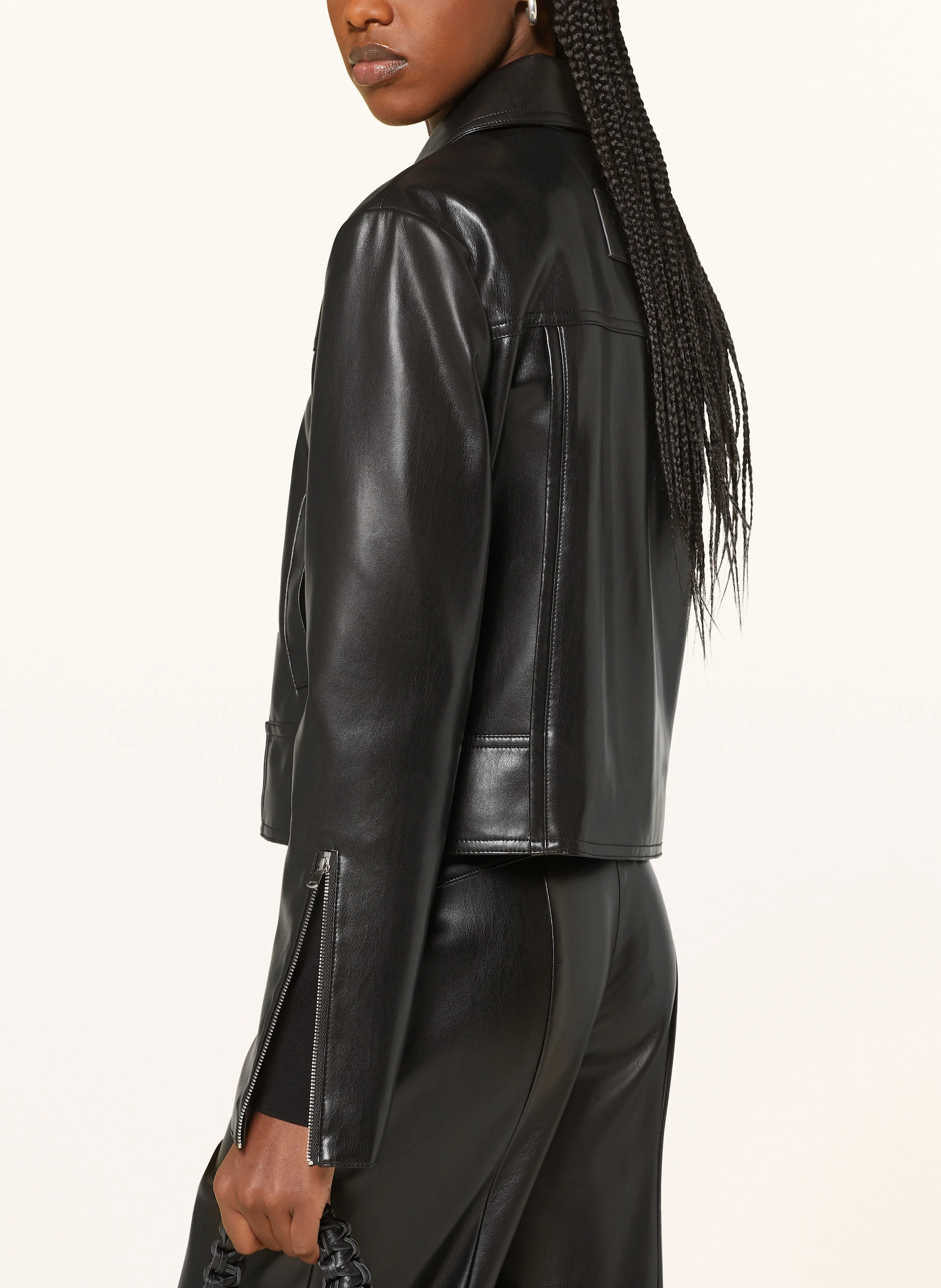 PATRIZIA PEPE Jacke in Lederoptik