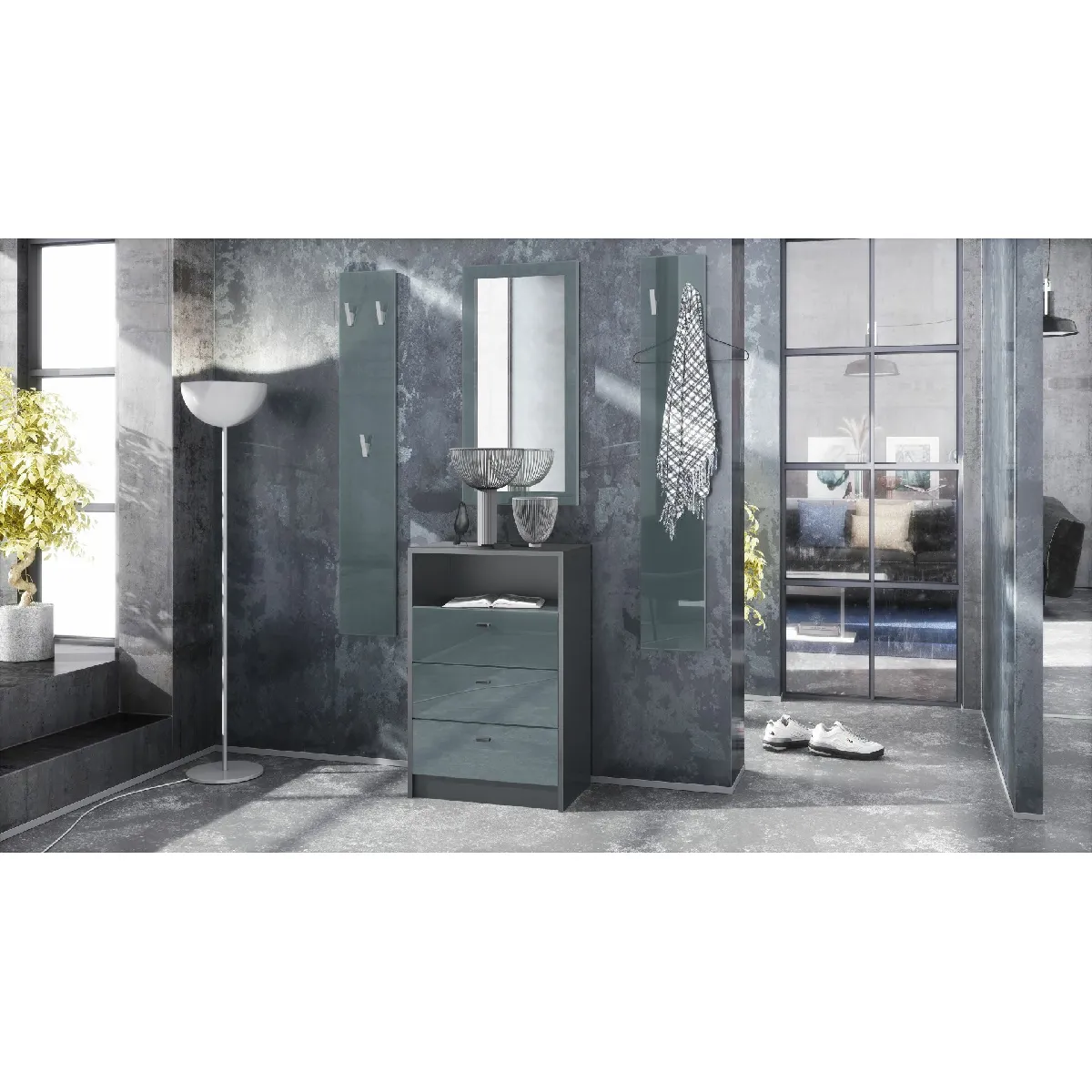 MPC Ensemble Entrée Anthracite Gris