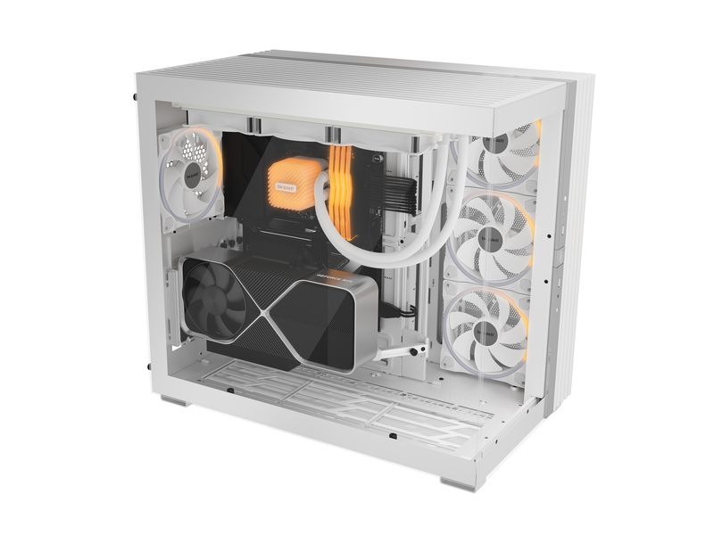 be quiet! PC-Gehäuse Light Base 900 FX Weiss Vielseitig einsetzbarer Midi-Tower mit Sichtfenster