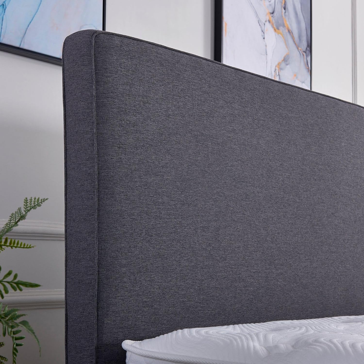 V6 Boxspringbetten 208 Bestes Preis-Leistungs-Verhältnis (Anthrazit, 200 x 200 cm H3/H4)