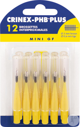 Crinex-PHB Plus Mini GF Brossettes Interproximales 3mm Pièces 12