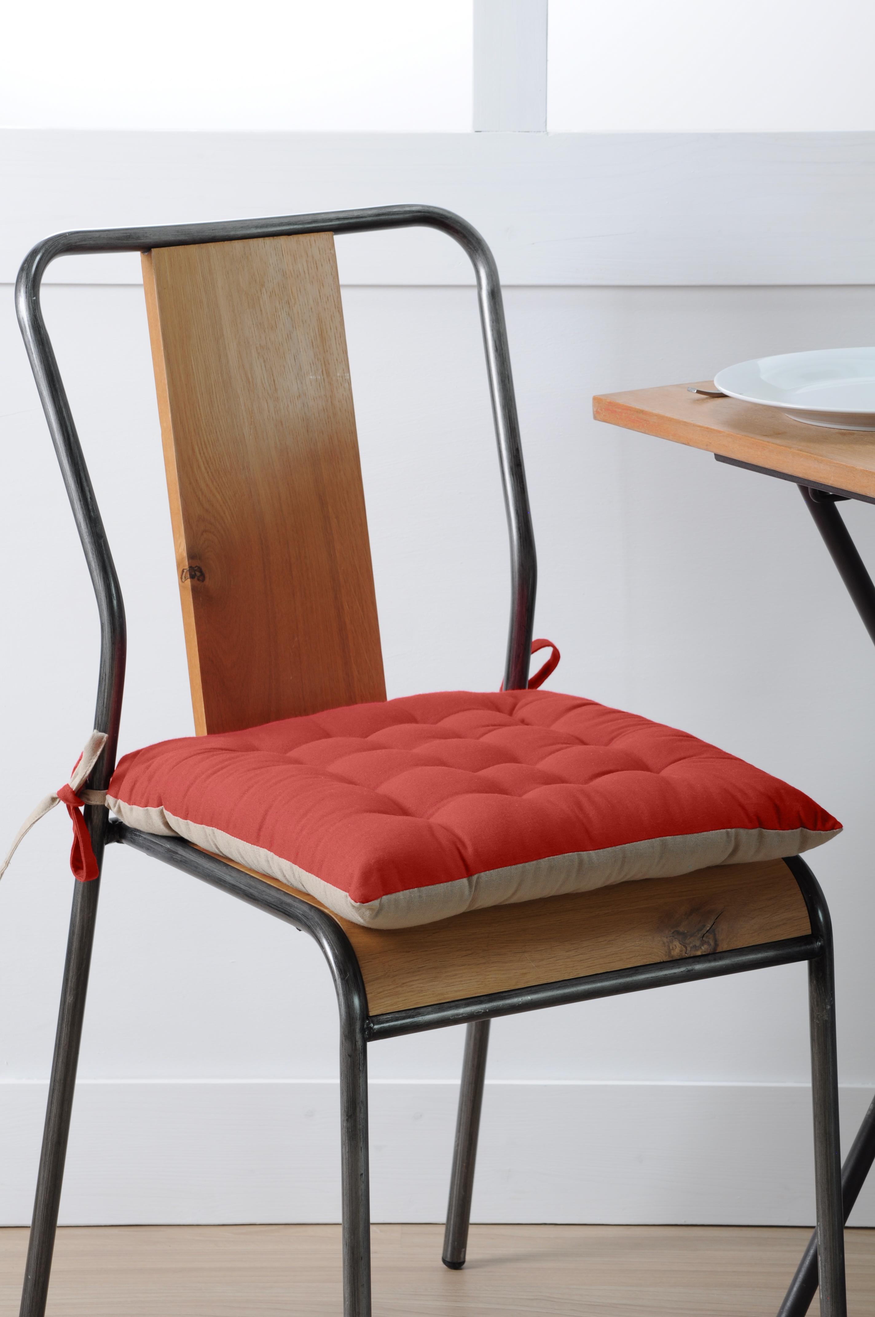 DUO GALETTE 16PTS 40X40 TERRACOTTA LIN