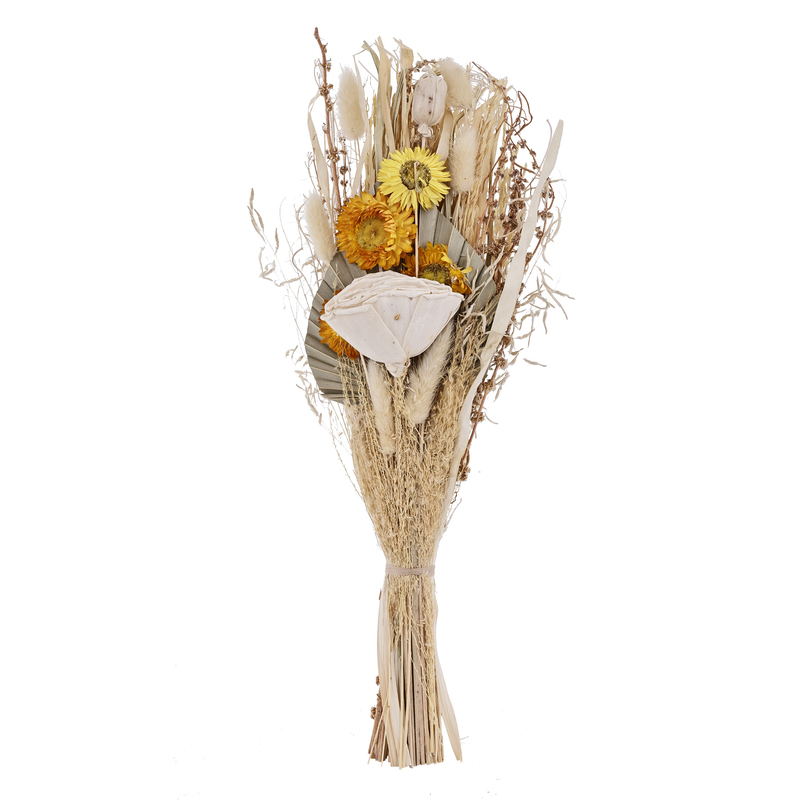EGLO Trockenblumen-Strauss Caraquet, 55 cm, braun
