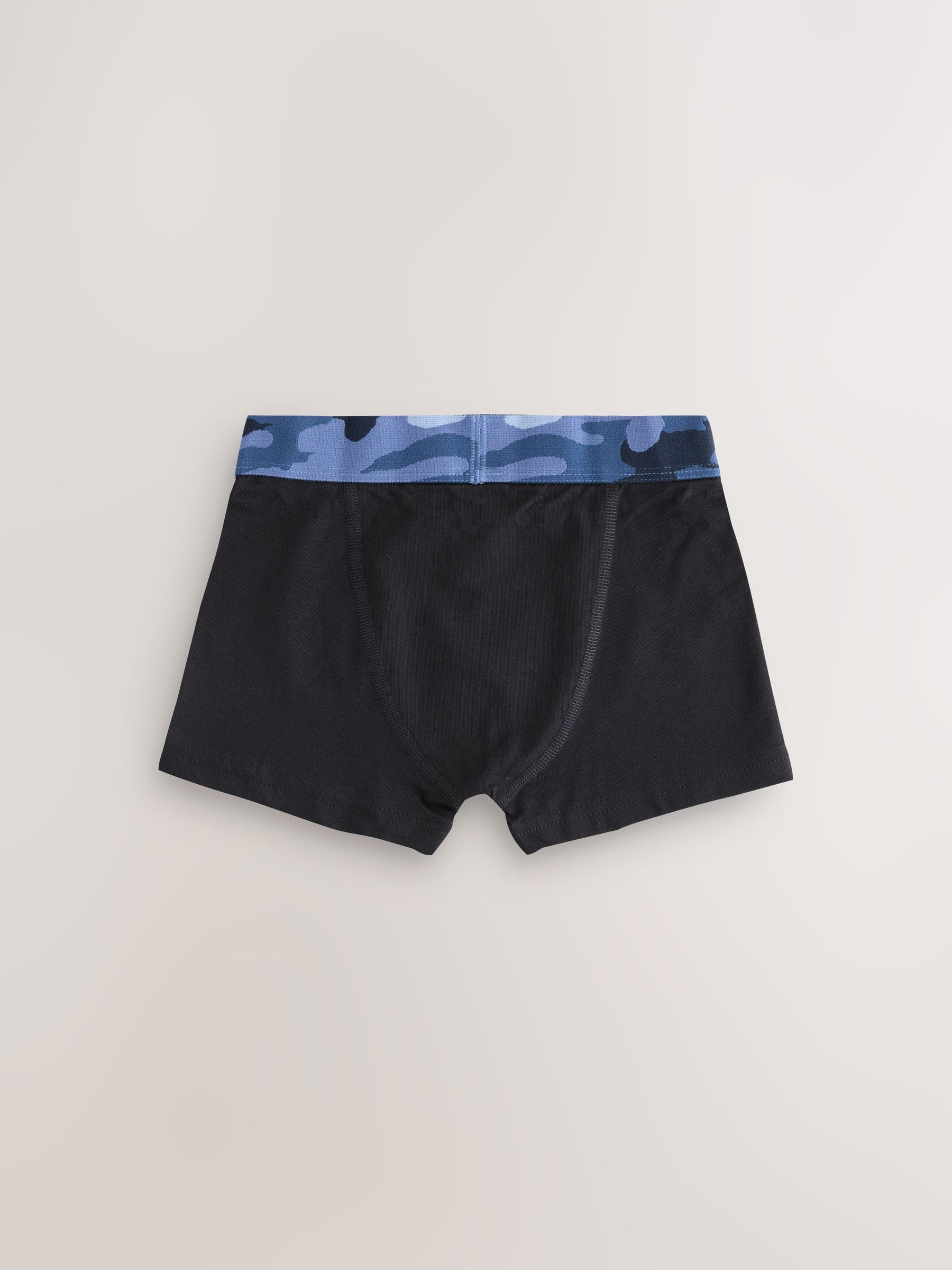 Zwart met camouflage tailleband - Verpakking van 5 boxers (2-16jr)